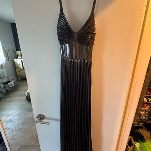 Elegant Black Metallic Dress